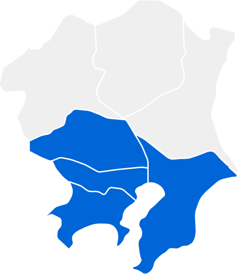 対応地域のイメージ